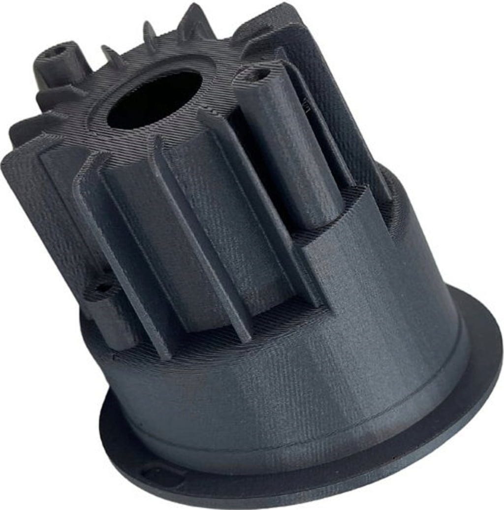 Nobufil  PETG CF Dark Grey, 1,75 mm / 1000 g    Mit Kohlenstofffasern verstärktes PETG Filament aus recycelten Industrieabfällen