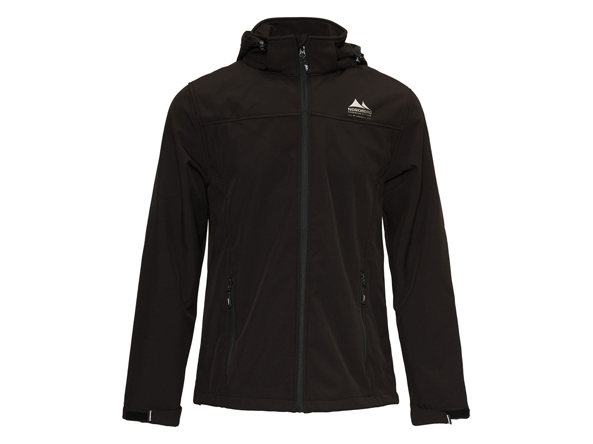 Nordberg Eldgrim Black heren softshell jas