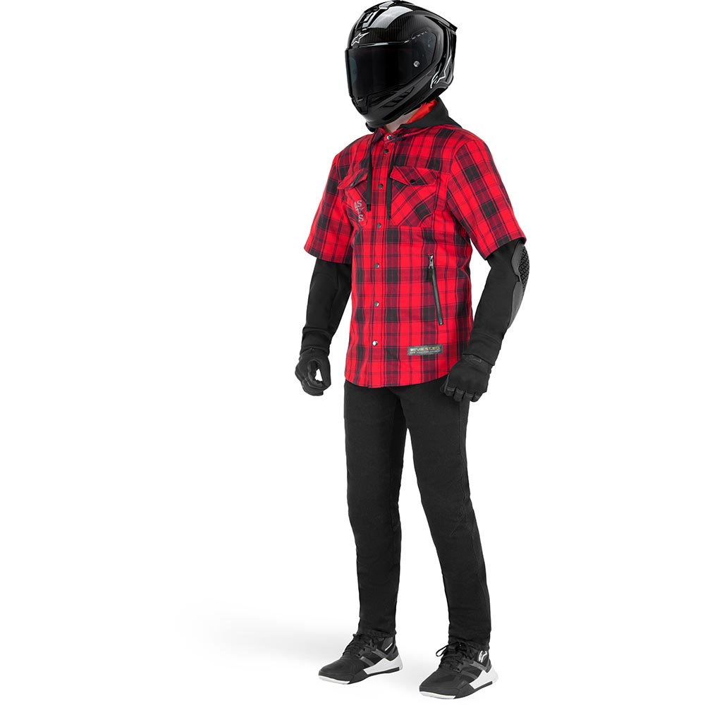 Alpinestars - Surchemise MO.ST.EQ Tartan Rouge / Noir
