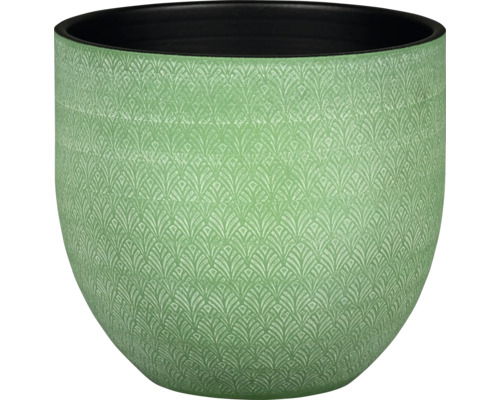 Bloempot Passion for Pottery steengoed 14 x 14 x 12 cm groen
