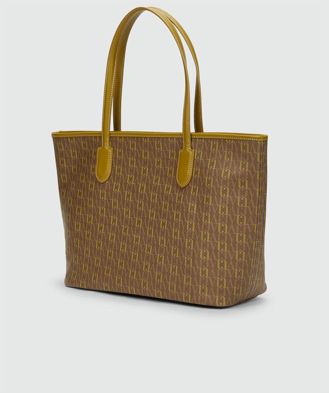 JV-HUDA shopper met logoprint - olive green
