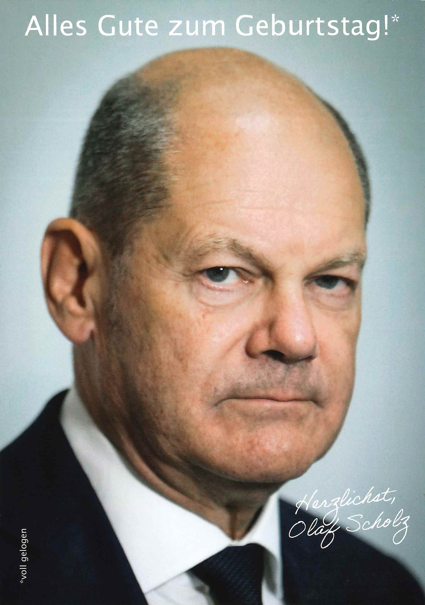 Postkarte 'Herzlichst Olaf Scholz' günstig bestellen
