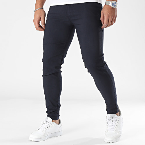Lot De 2 Pantalons Chino Bleu Marine Camel