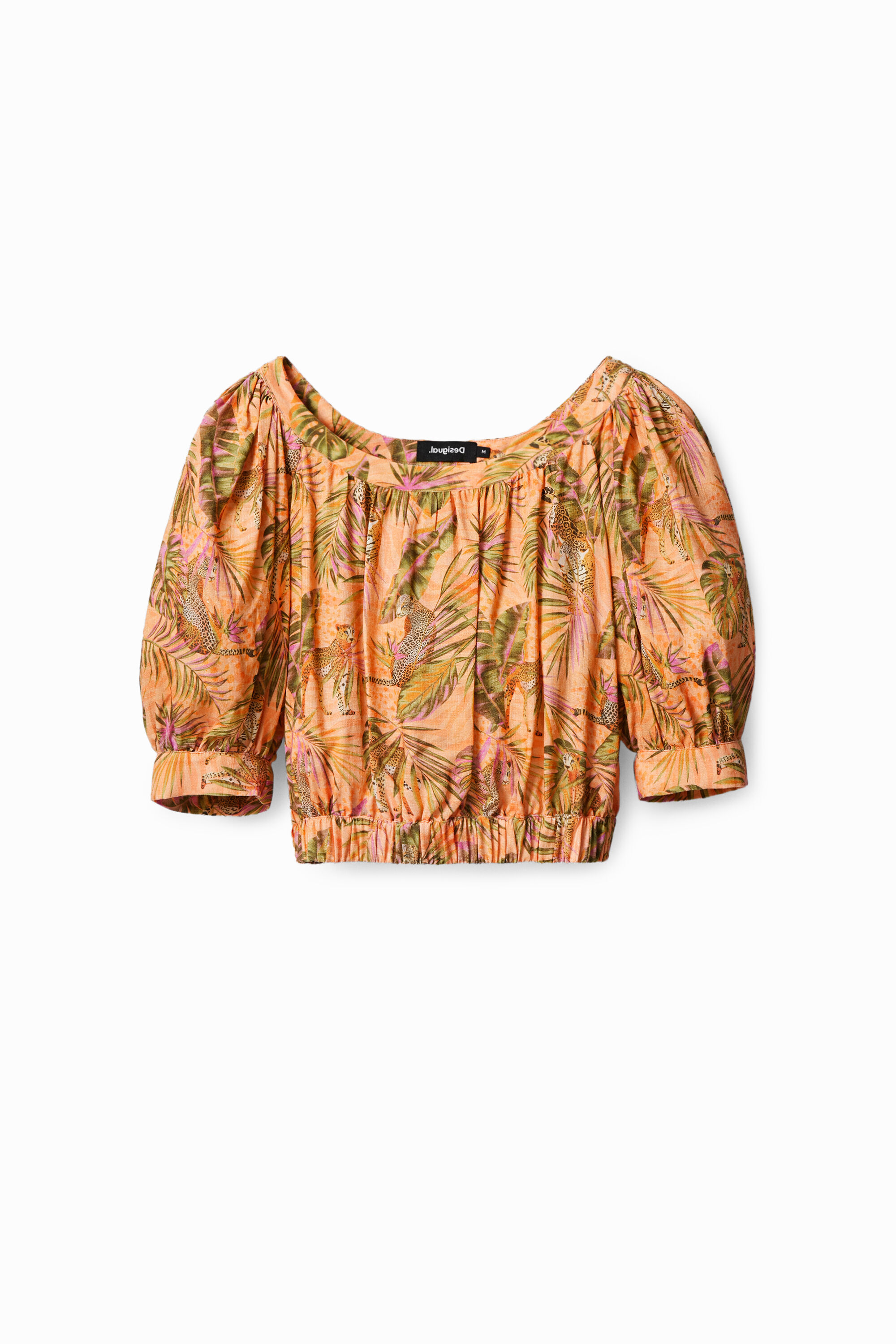Blouse courte tropicale