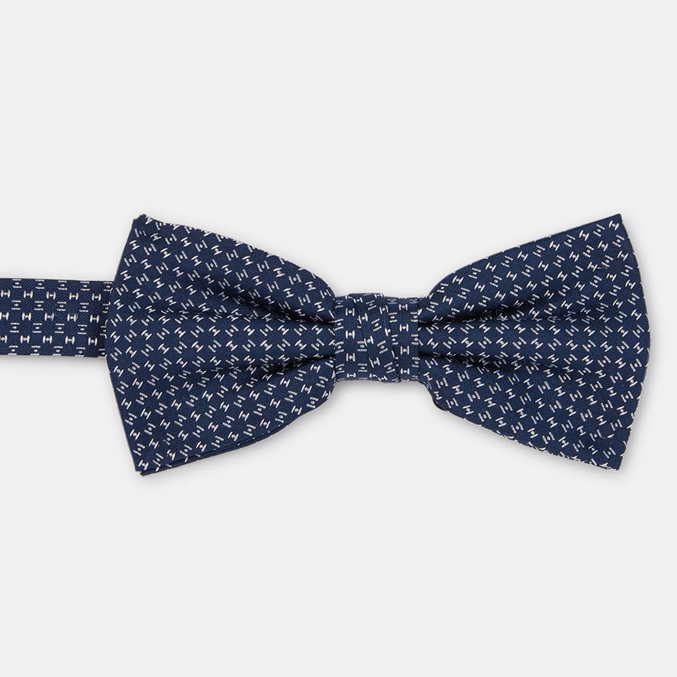 Tommy Hilfiger Noeud Papillon 100% Soie Two Tones bleu marine