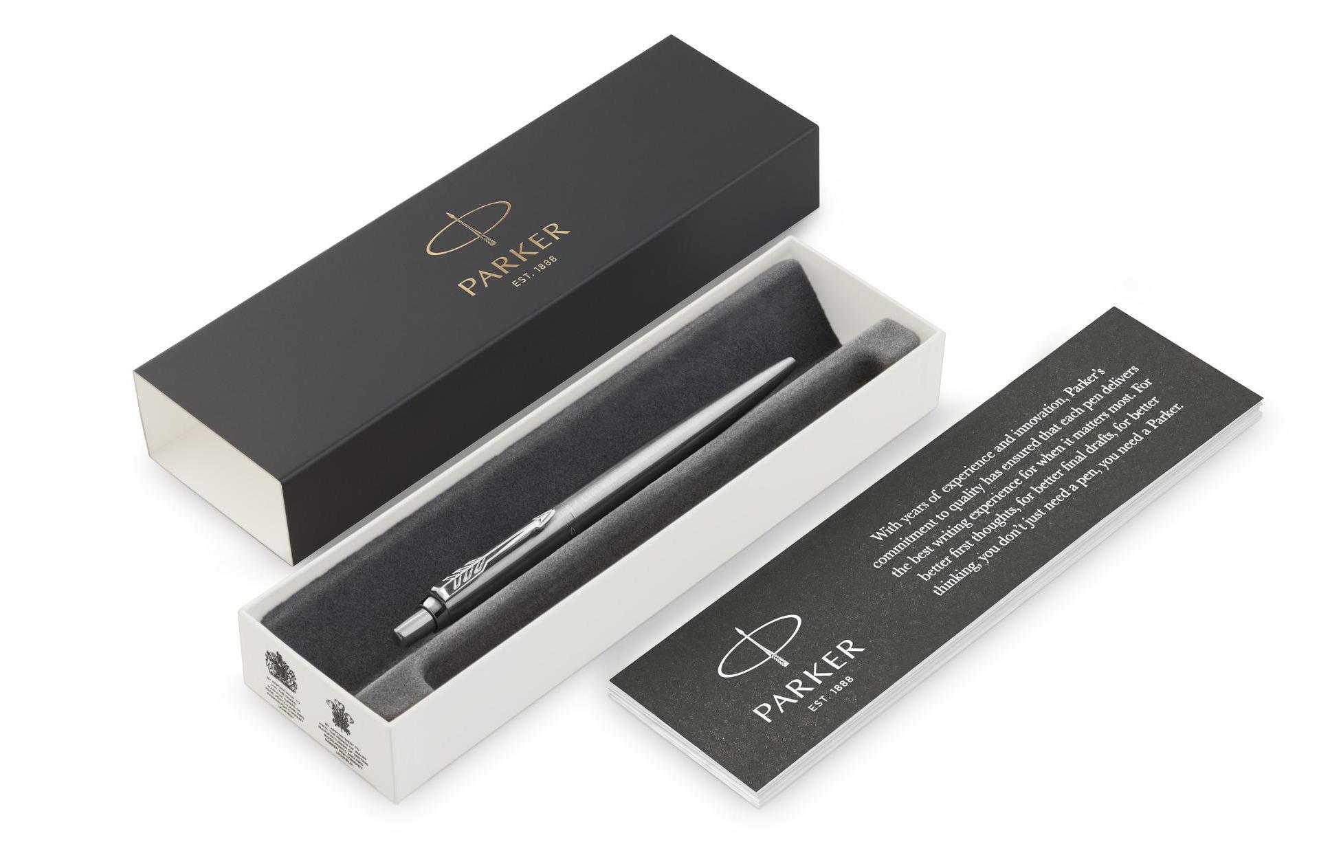 Kugelschreiber Jotter Medium (M), SilberKuli mit hochglänzenden Verzierungen