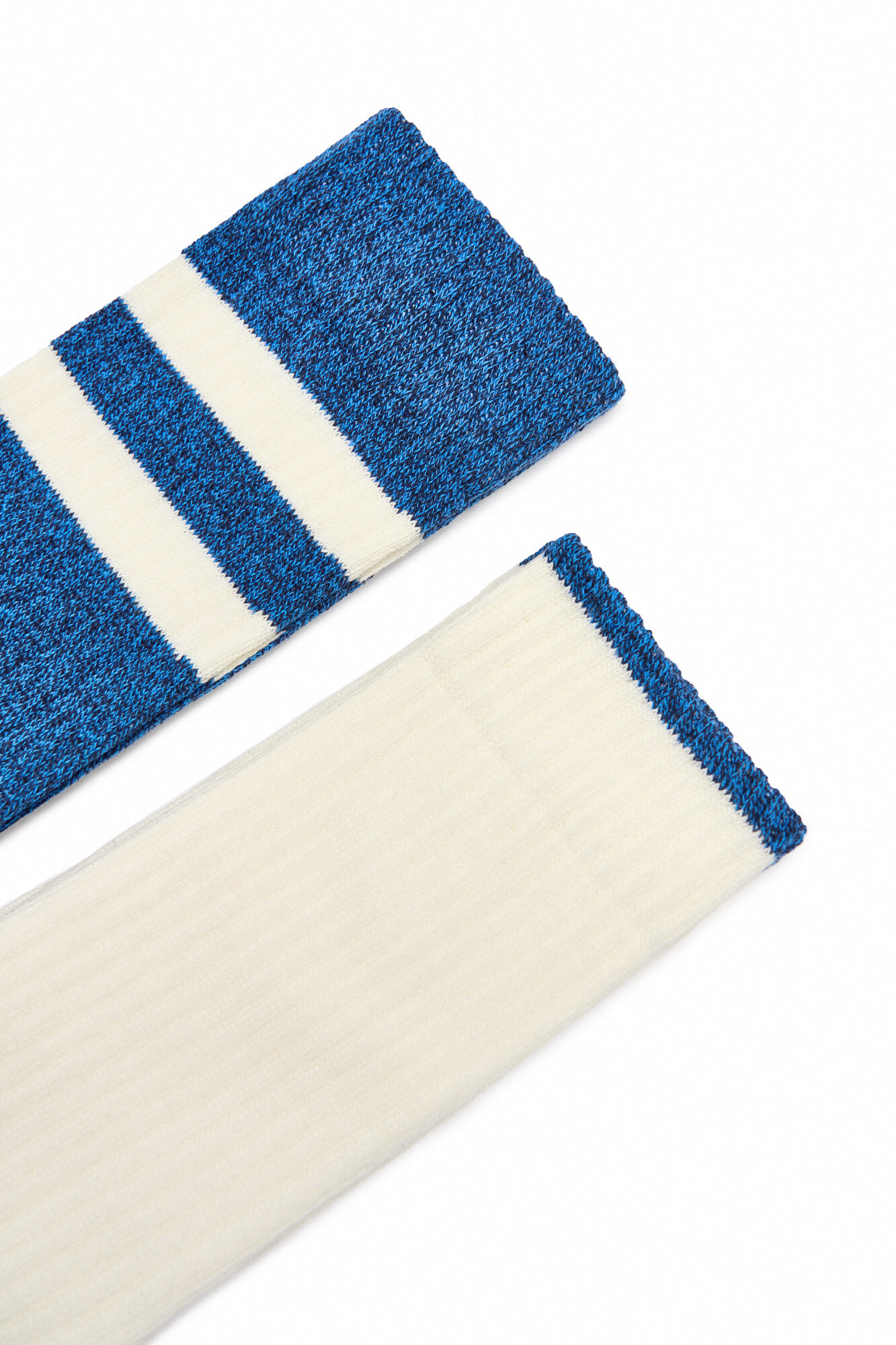 Pacote com 2 pares de meias de algodão - Brancas