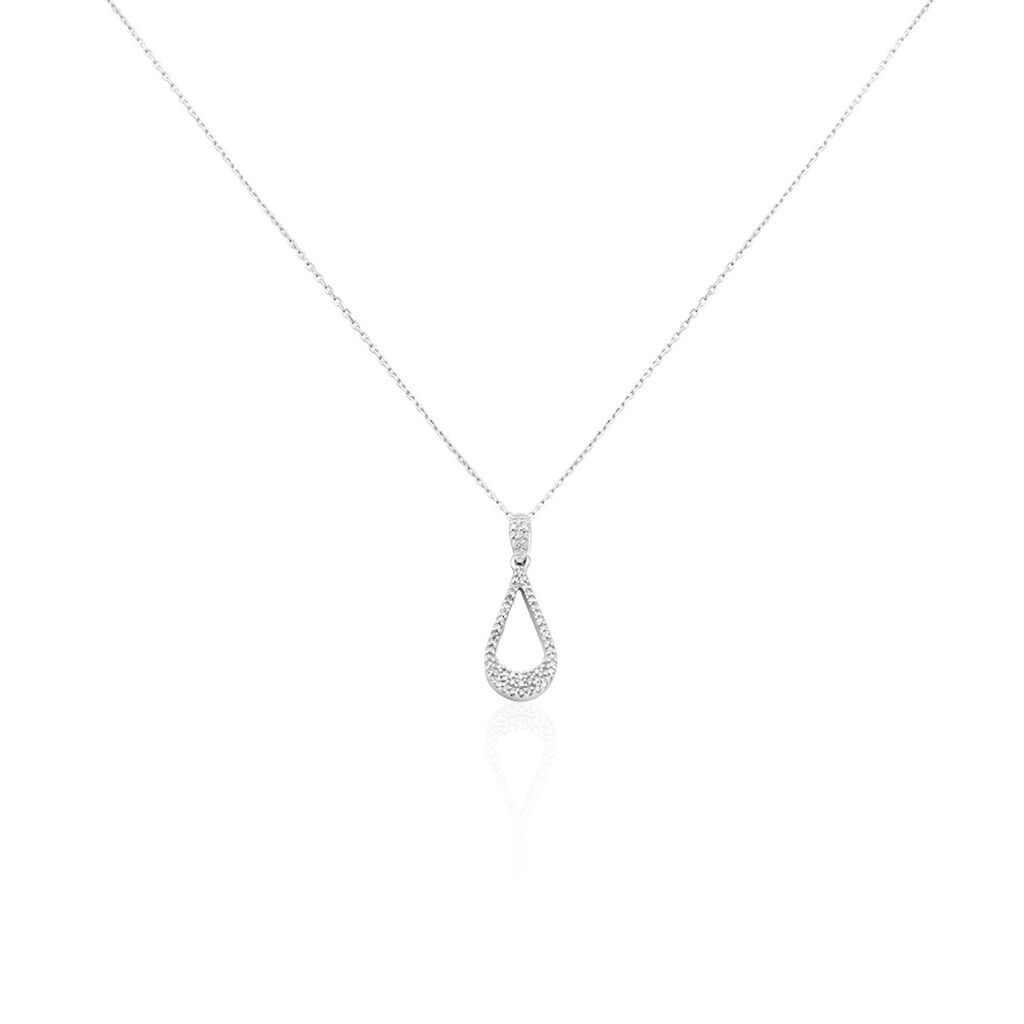 Collier Or Blanc Abilene Diamants