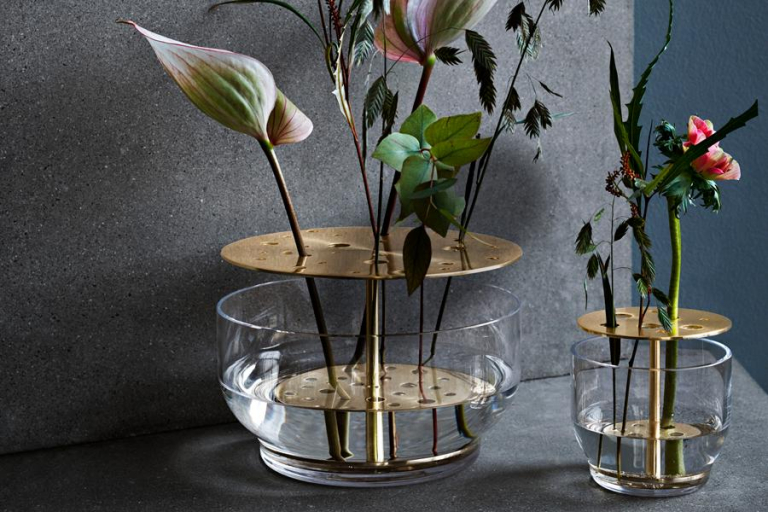 Fritz Hansen Ikebana vaas small brass