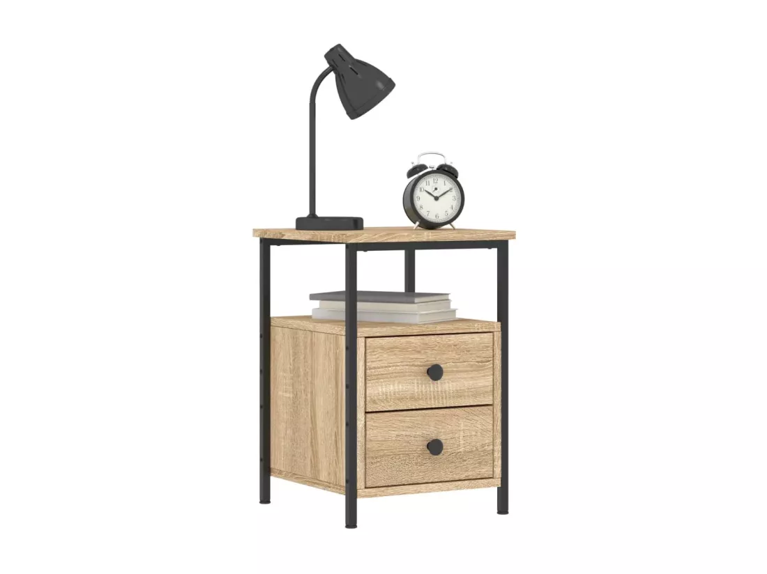 Table de chevet chêne sonoma 34x35,5x50 bois d'ingénierie