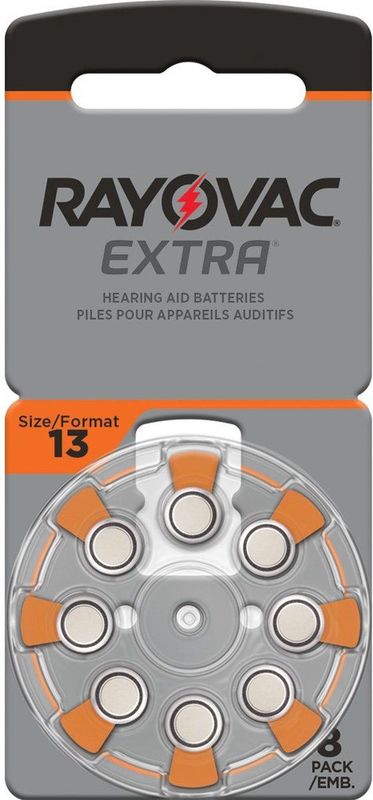 Rayovac - Type 13 - Gehoorapparaat Batterijen - 10 x 8 Stuks - Oranje