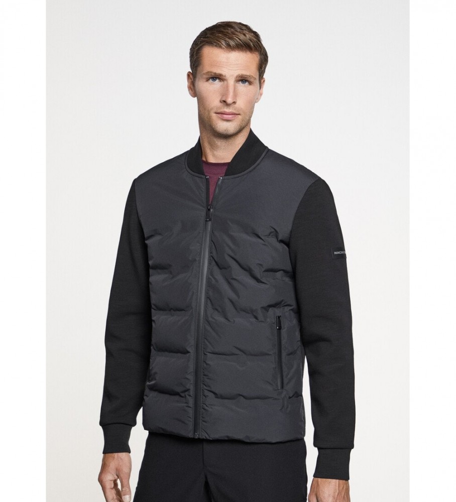 Jaqueta esportiva bomber preta Hackett