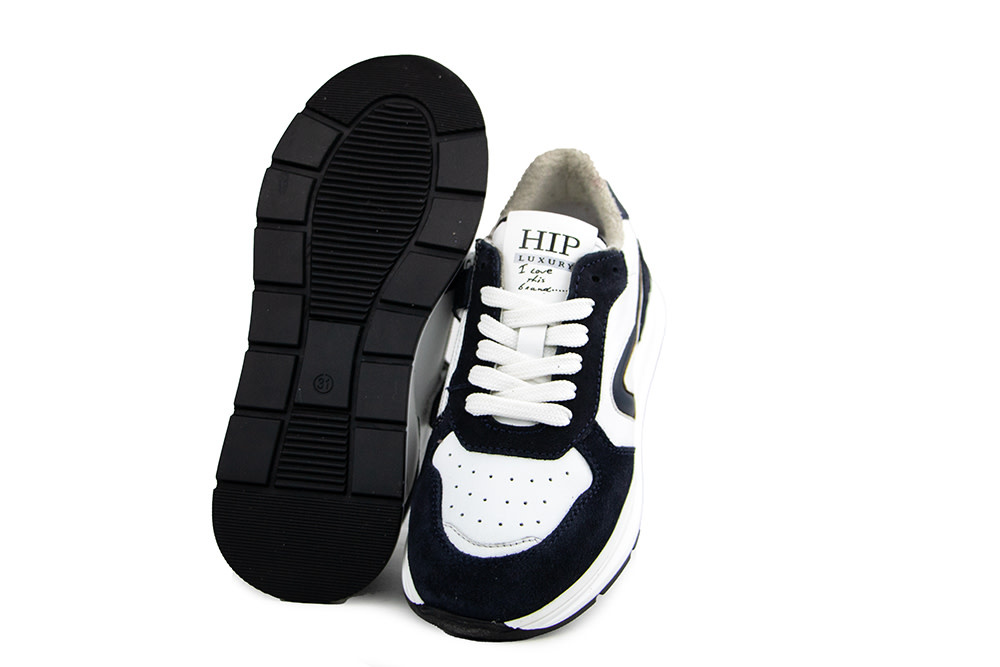 Hip Sneaker Donkerblauw Wit Combi