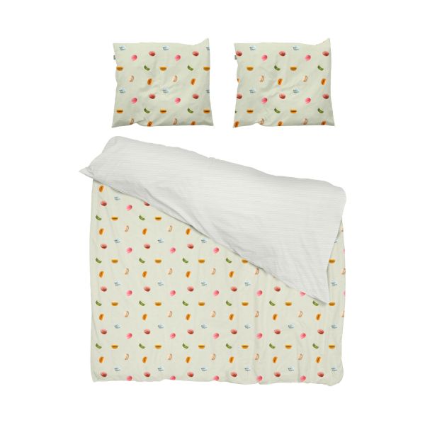 Snurk Macarons Dekbedovertrek Green 240 x 200 / 220 cm