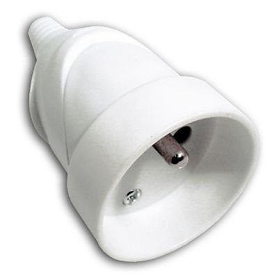 Fiche femelle 16A blanc glossy Diall