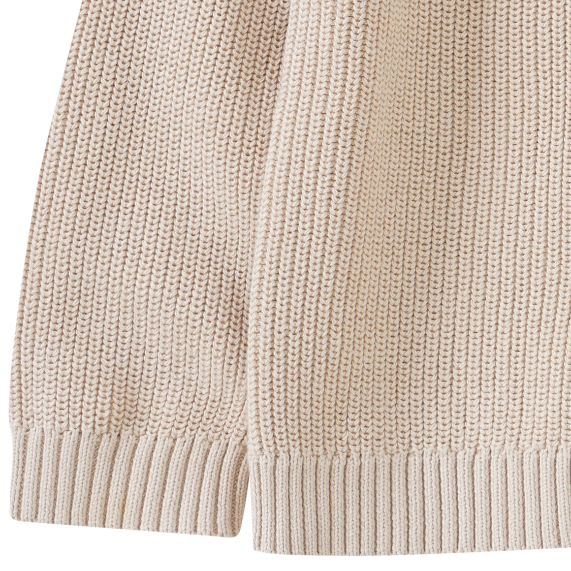 Topolino Pure Collection Mädchen Strickjacke mit Raglanärmeln hellbeige