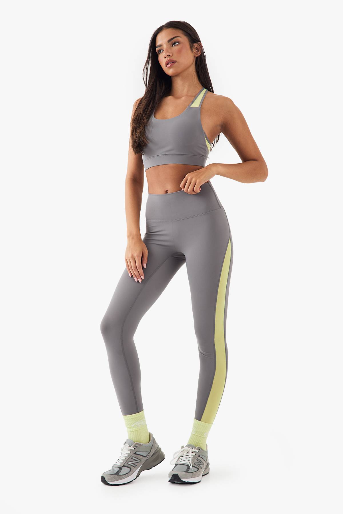 Leggings à panneaux en maille DSGN Studio