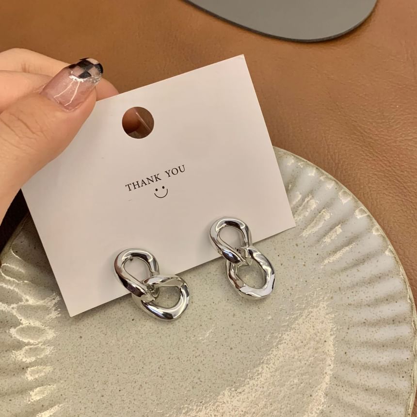 Korrs - Chunky Chain Drop Oorbel / Clip-On Oorbel