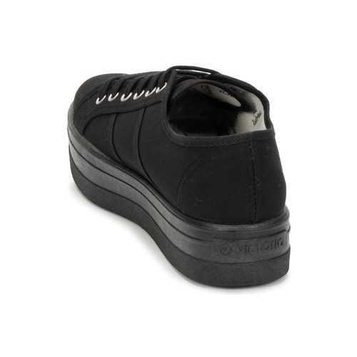 Victoria - BLUCHER LONA PLATAFORMA - Noir