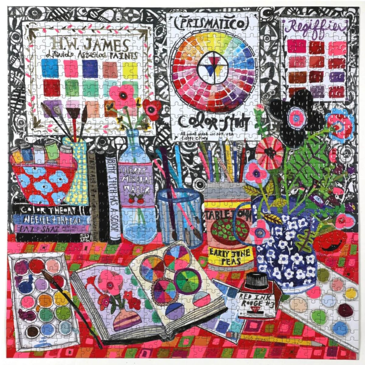Puzzle Artist studio 1000 pièces .