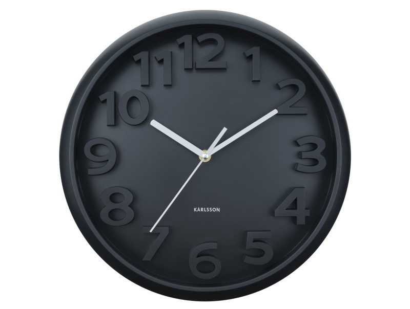 Wall Clock Elevated Classic Numbers KA6052BL Misty blue