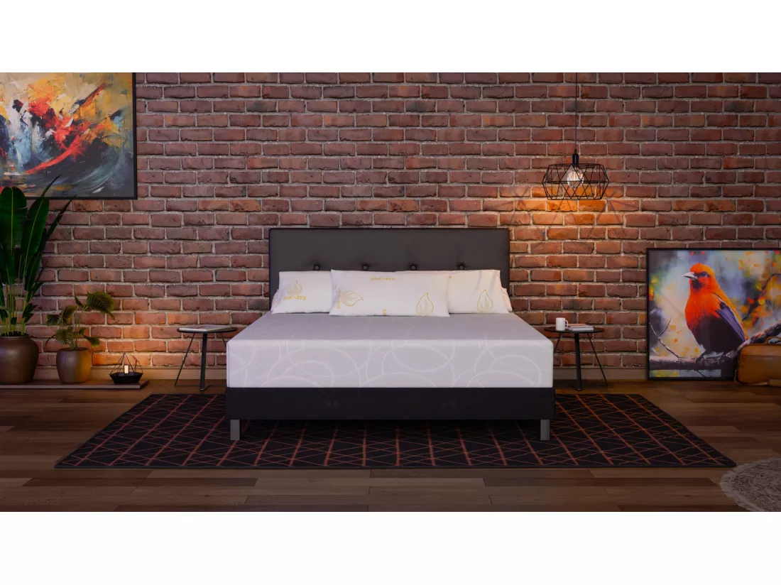 Matelas 160x200 Ondine - Mémoire de Forme Haute Qualité - Mal de Dos - Épaisseur 21 - Confortable - Solides - Douce Lune