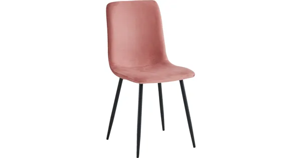 Polsterstuhl Leipzig Cord-Optik altrosa