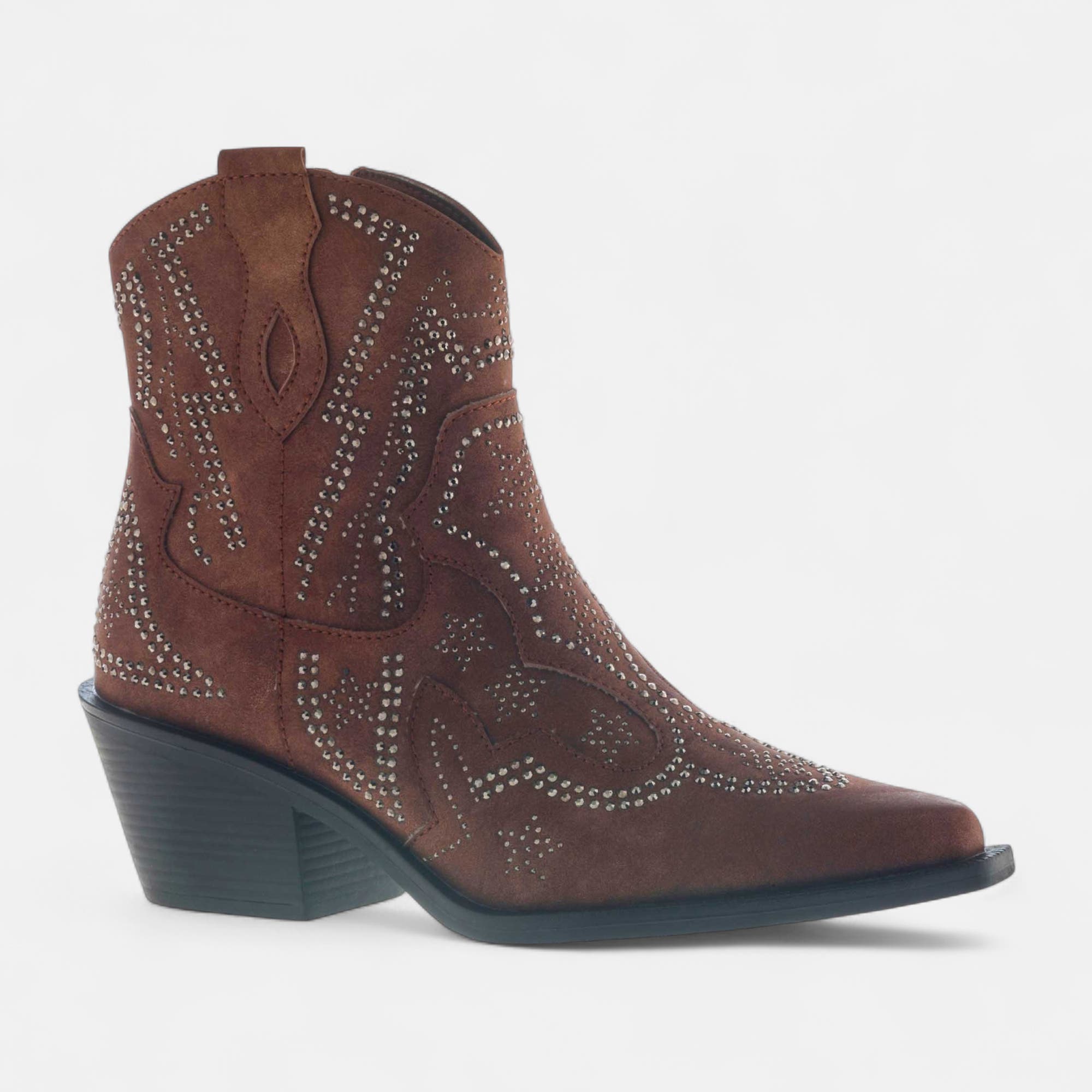 Santiags à talon Femme camel