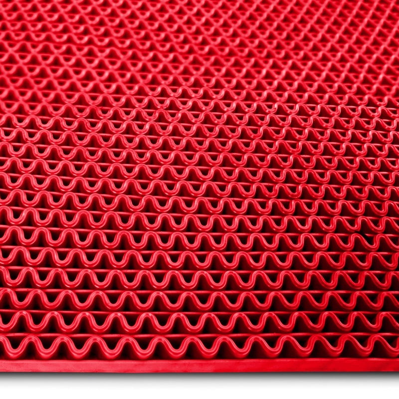 Hygiënemat voor blote voeten, UV-bestendig, rood, 90 x 50 cm