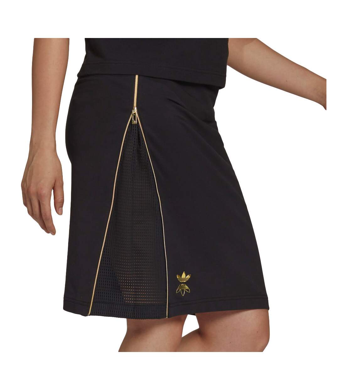 Jupe Noir Femme Adidas Midi
