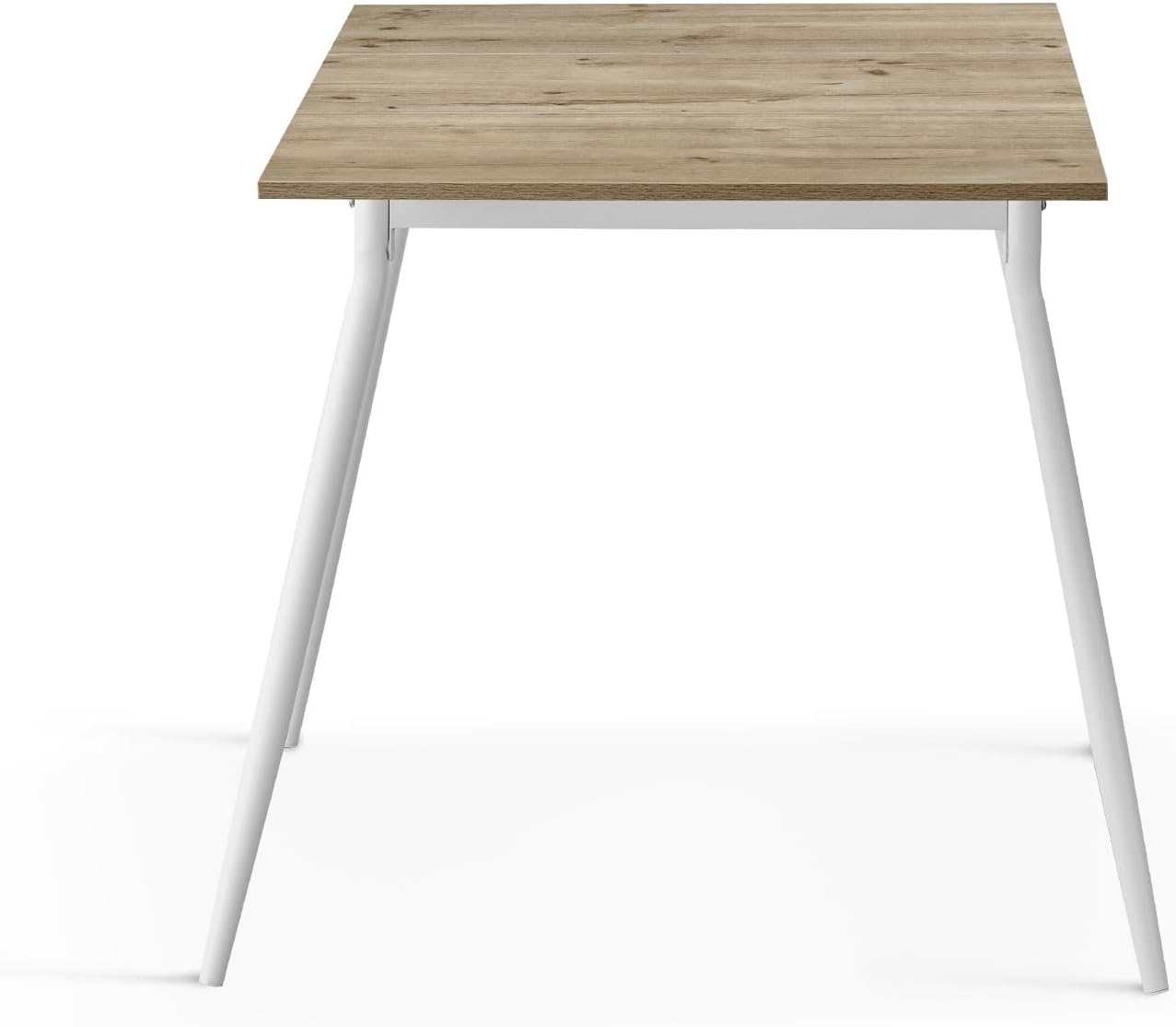 B&D home Esstisch Jonte, ausziehbar 80-120 x 80 cm, 4 Personen Küchentisch Holztisch mit Metallgestell für Esszimmer, Küche, skandinavisch Design, Sandeiche Optik, 11219-80-FW-EISA
