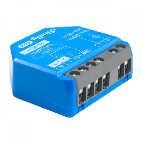 Shelly 1 Gen4 - Módulo interruptor para automação WiFi/Zigbee/Matter - S1G4