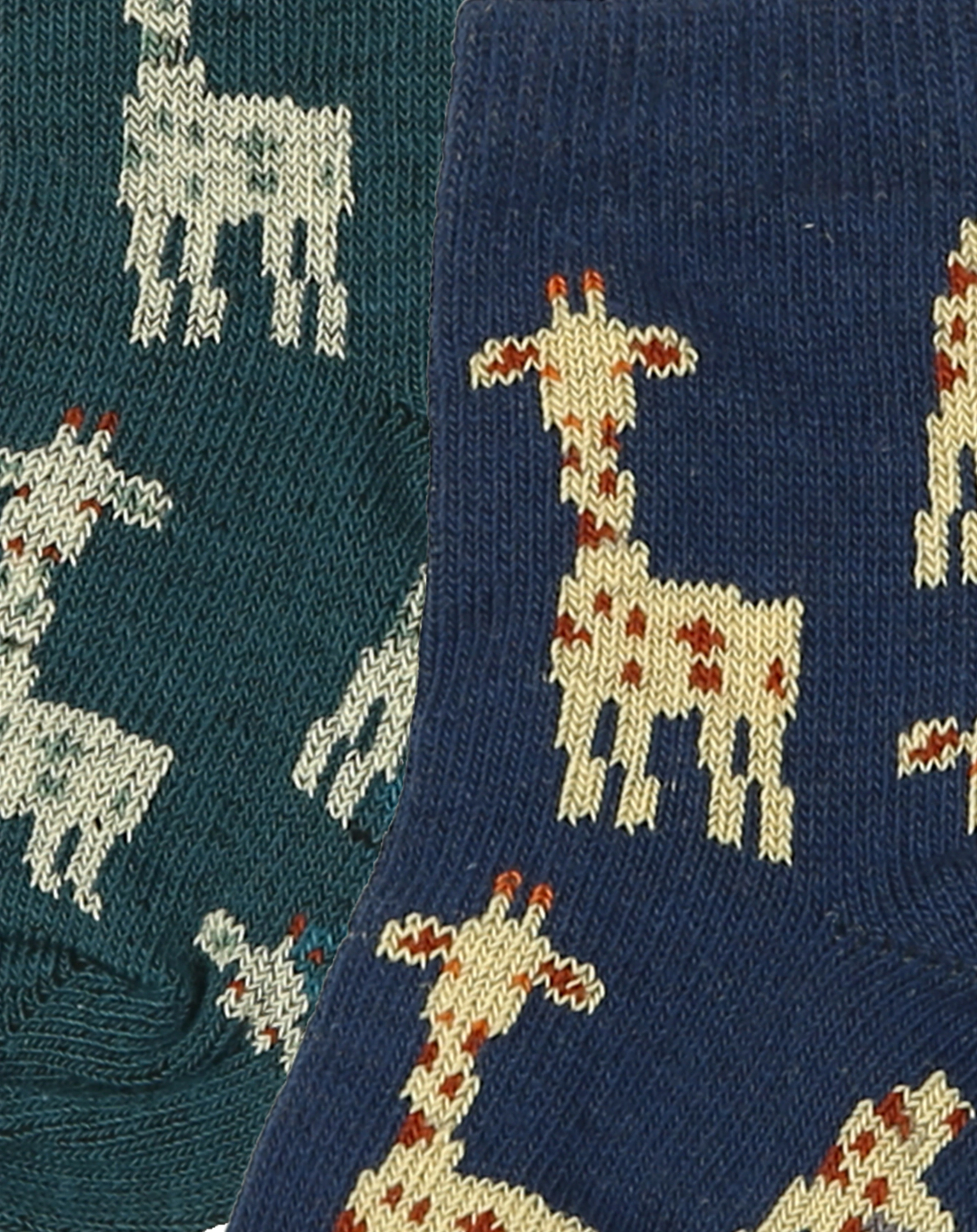 Socken GIRAFFE 2er-Pack in jade/navy