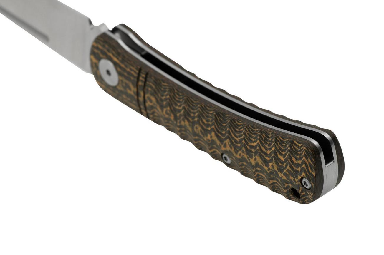 QSP Knife Hedgehog QS142-C, Golden Carbon Fiber, slipjoint zakmes