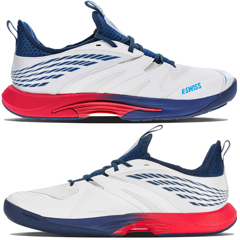 KSwiss Speedtrack homme blanc-bleu-rouge