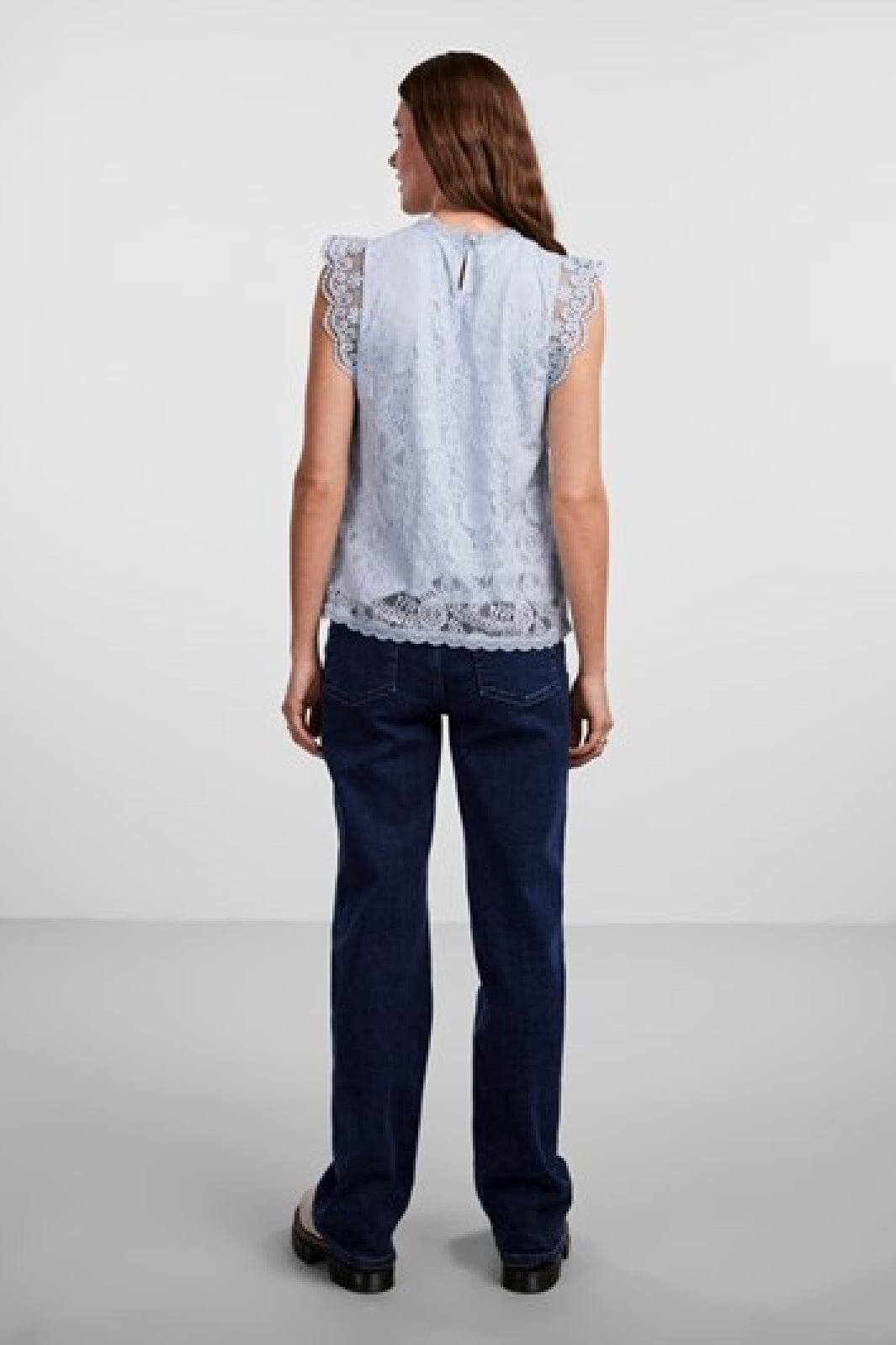 Pieces Pcolline Sl Lace Top 3861682 kentucky blue