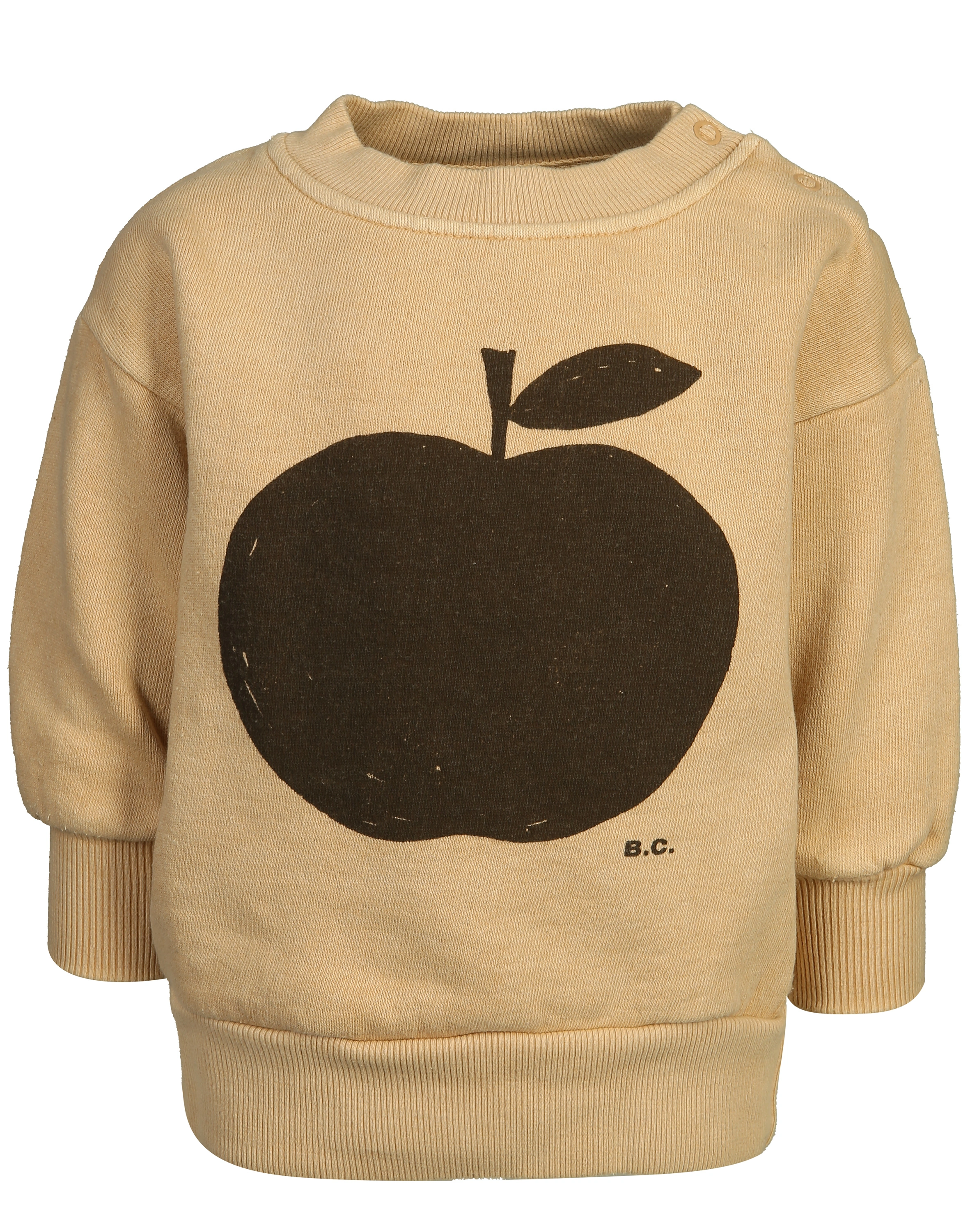 Sweatshirt BABY - ÄPFEL in honey yellow