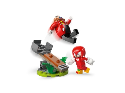 LEGO Knuckles vs. Dr. Eggman Egg Crusher mecha (77005)