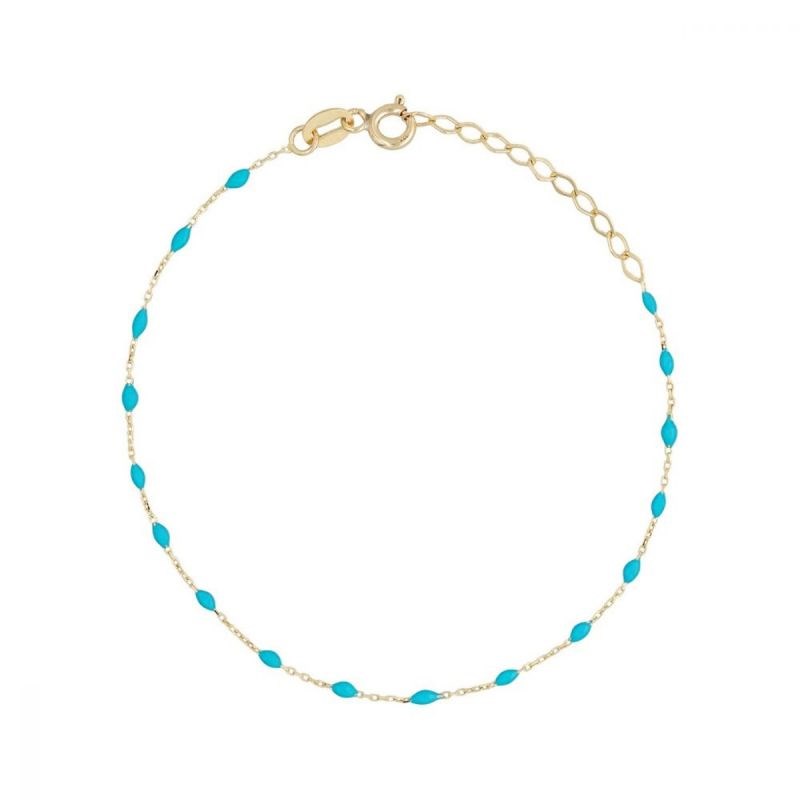Bracelet Or jaune 375/1000 et émail