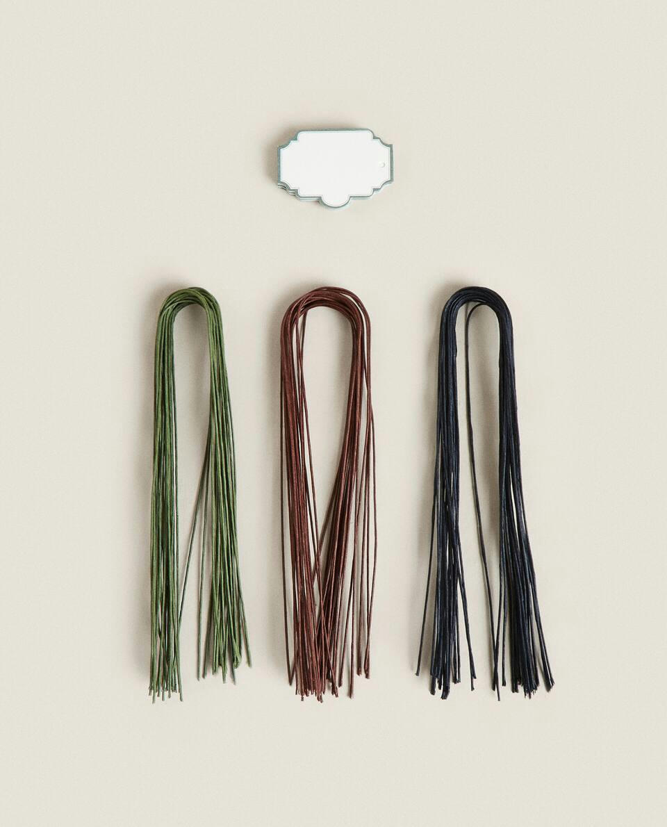 CONJUNTO DE FIOS E ETIQUETAS