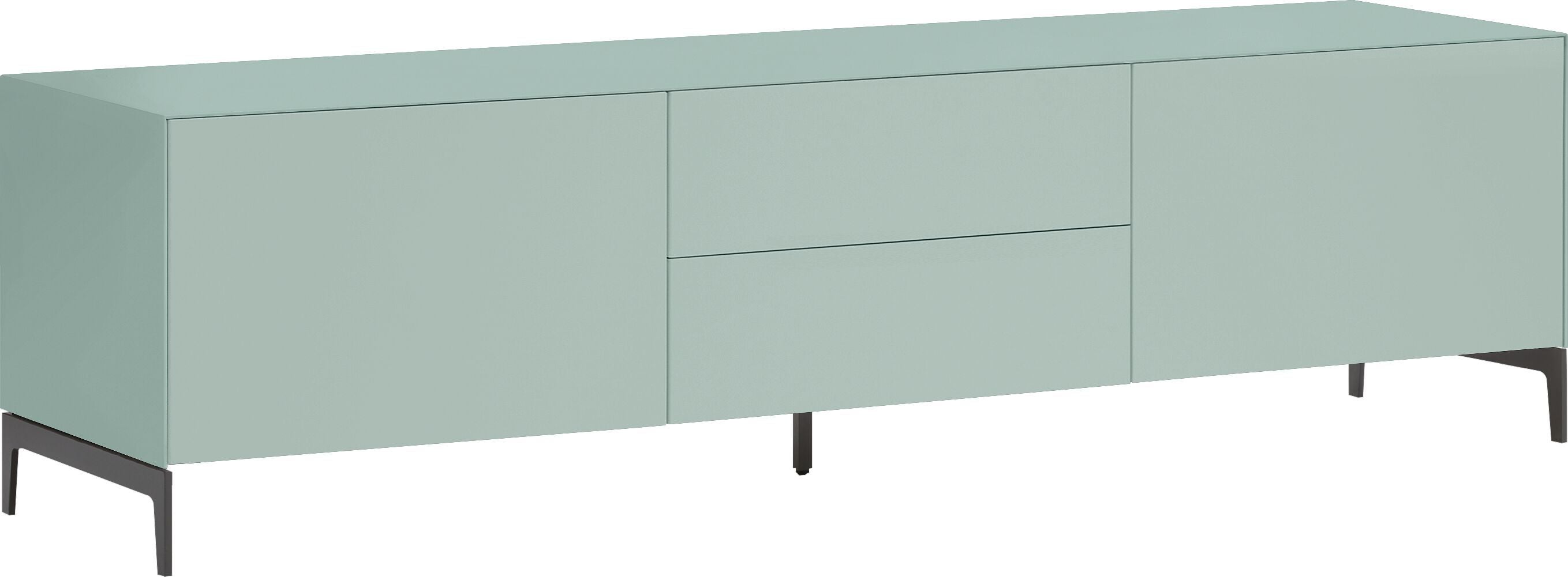 LUX Lowboard - Hellblau / B: 180.0 cm x T: 46.0 cm x H: 49.5 cm