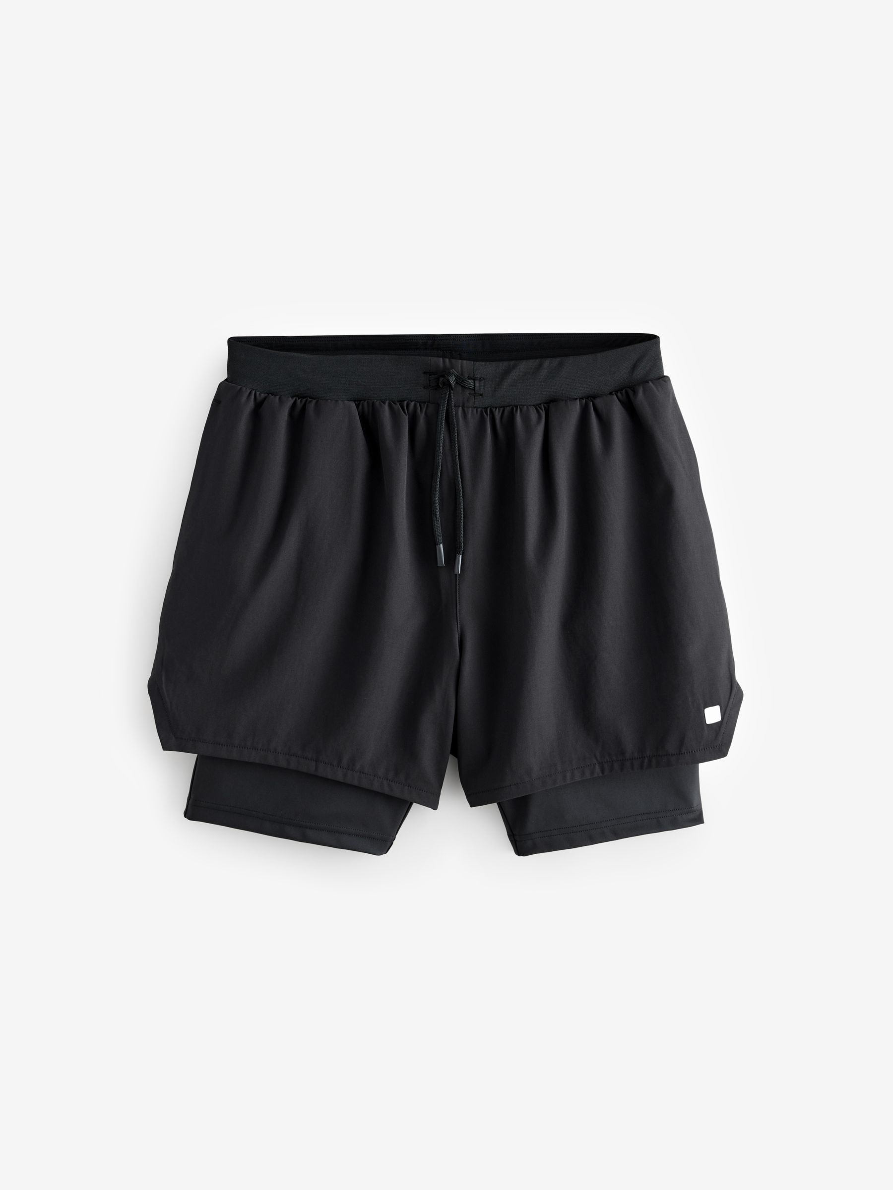 Zwart - Active 2-in-1 shorts