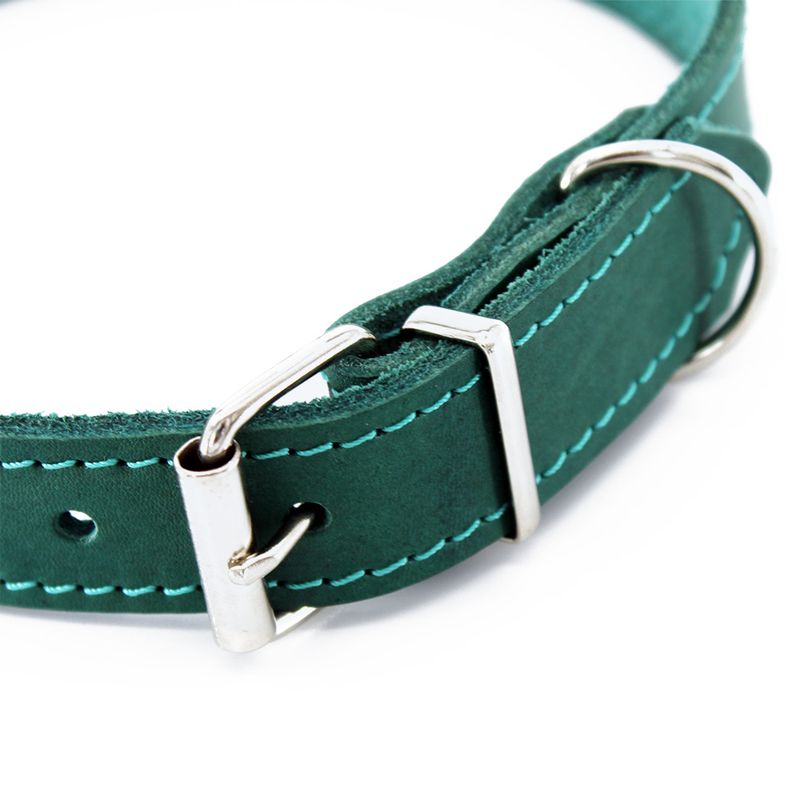 Collier Heim avec broderie, bleu pétrole