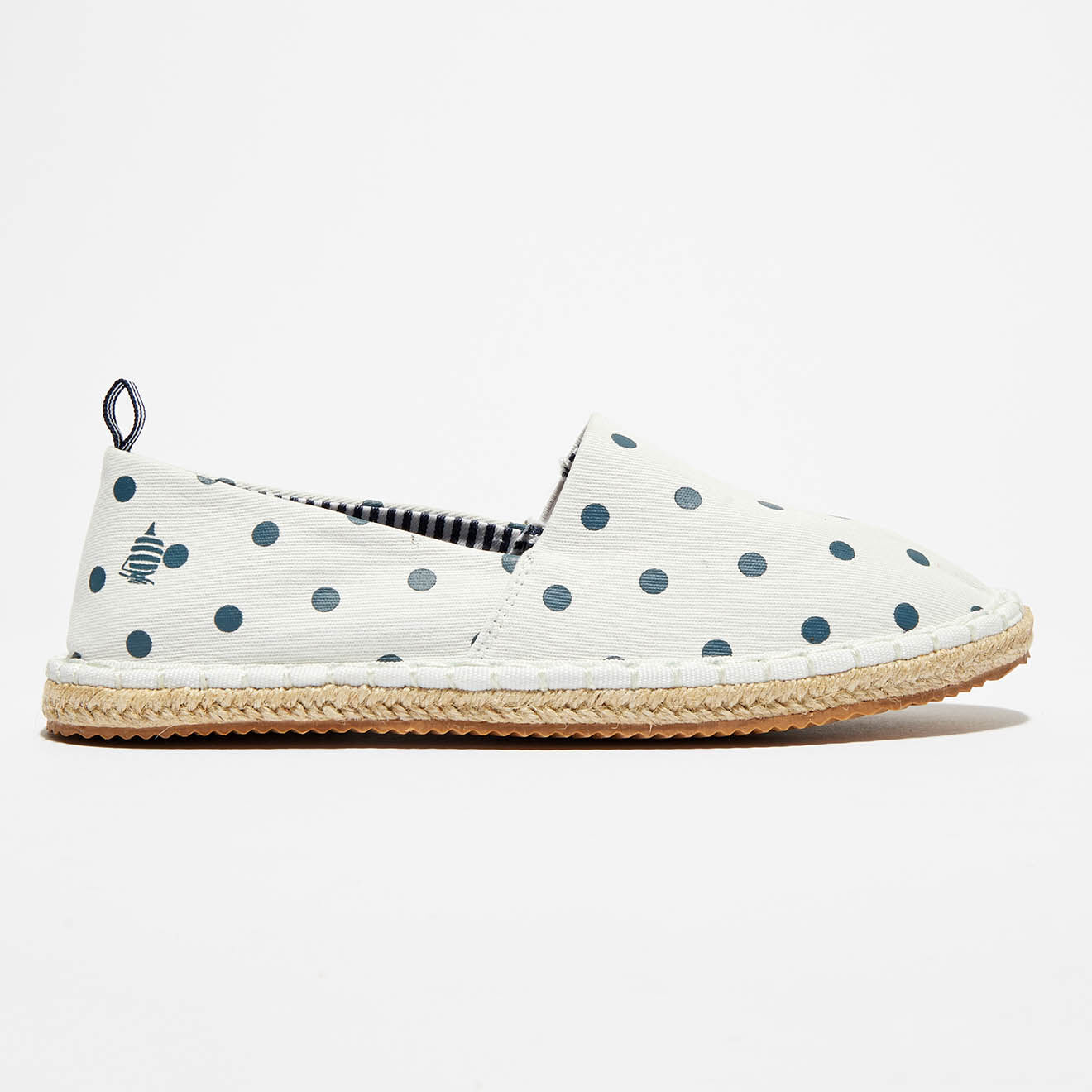 Marina Yachting Espadrilles Cicladi à pois blanc/bleu marine