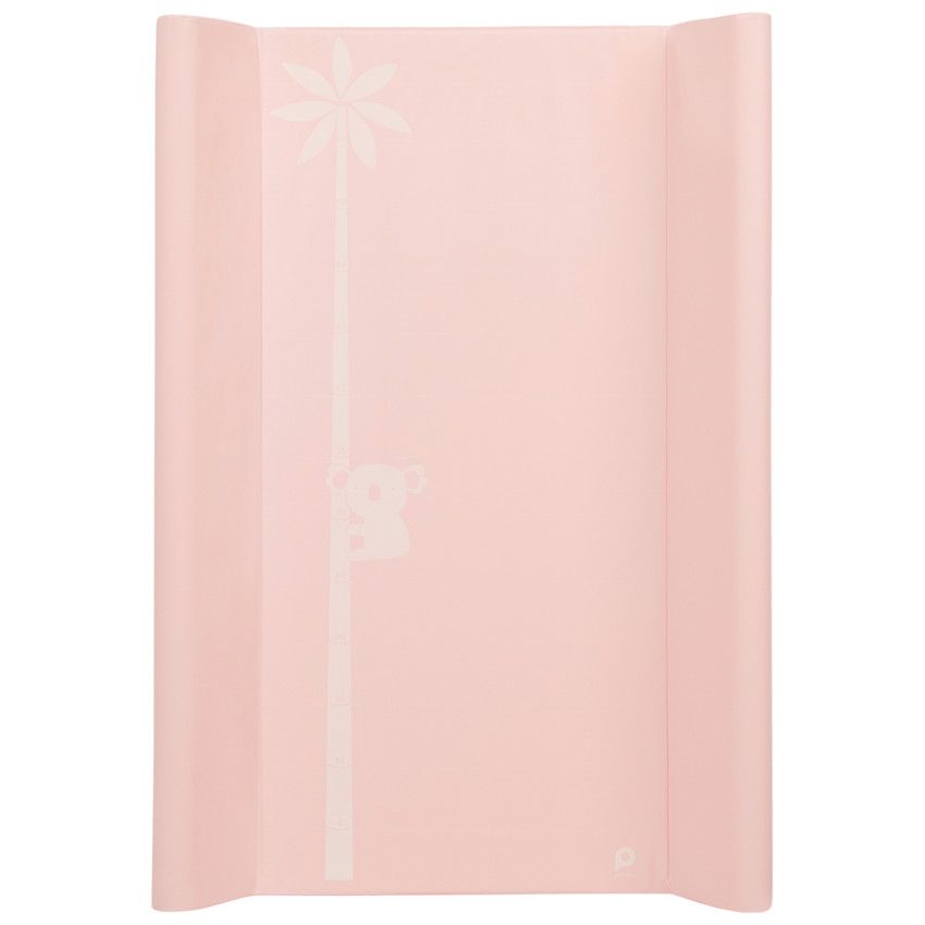 Matelas à langer Koala avec toise - Rose - Ecru