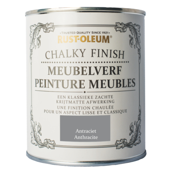 Rust-oleum Chalky Finish Meubelverf antraciet 750 ml