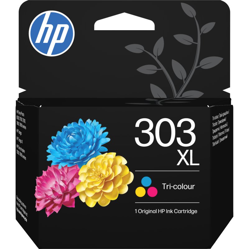 HP Cartouche d’encre trois couleurs 303XL grande capacité authentique