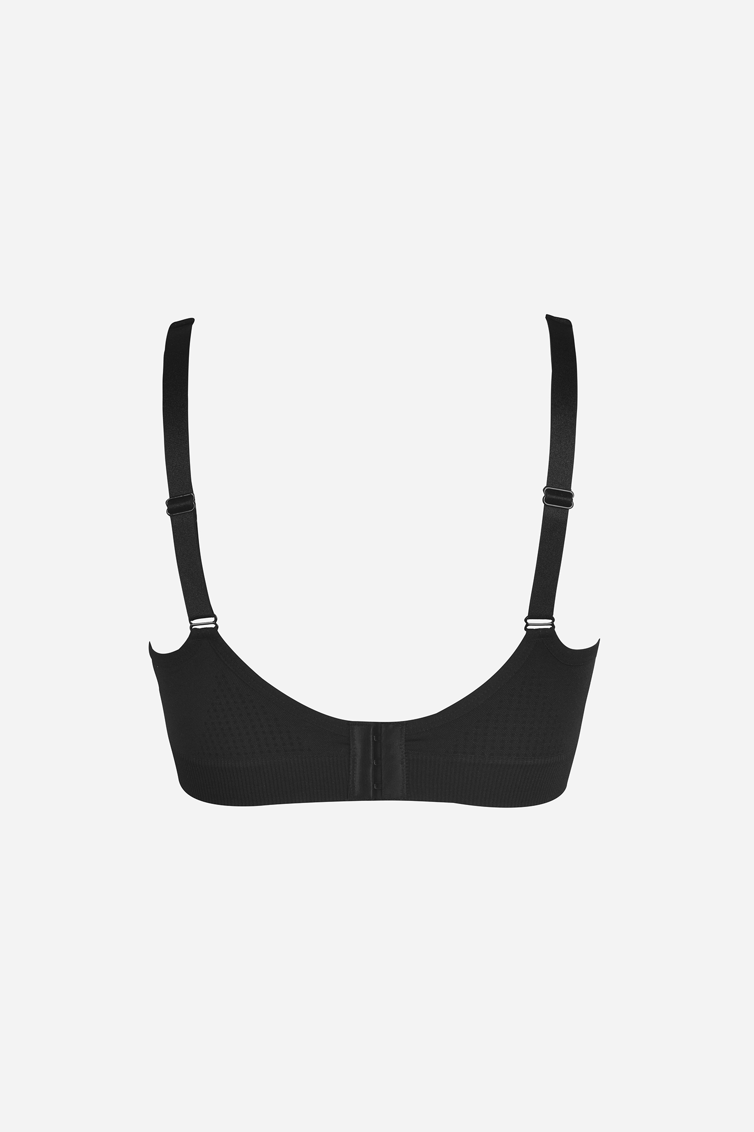 Brassière noire en tricot côtelé