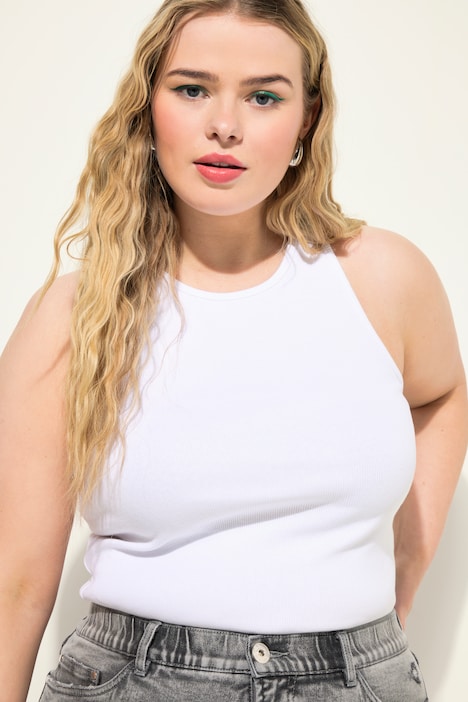 Tanktop, Slim Shape, Rippjersey