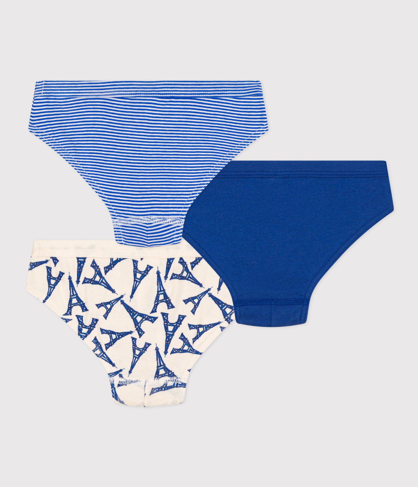 Lot de 3 slips Paris en coton petit garçon